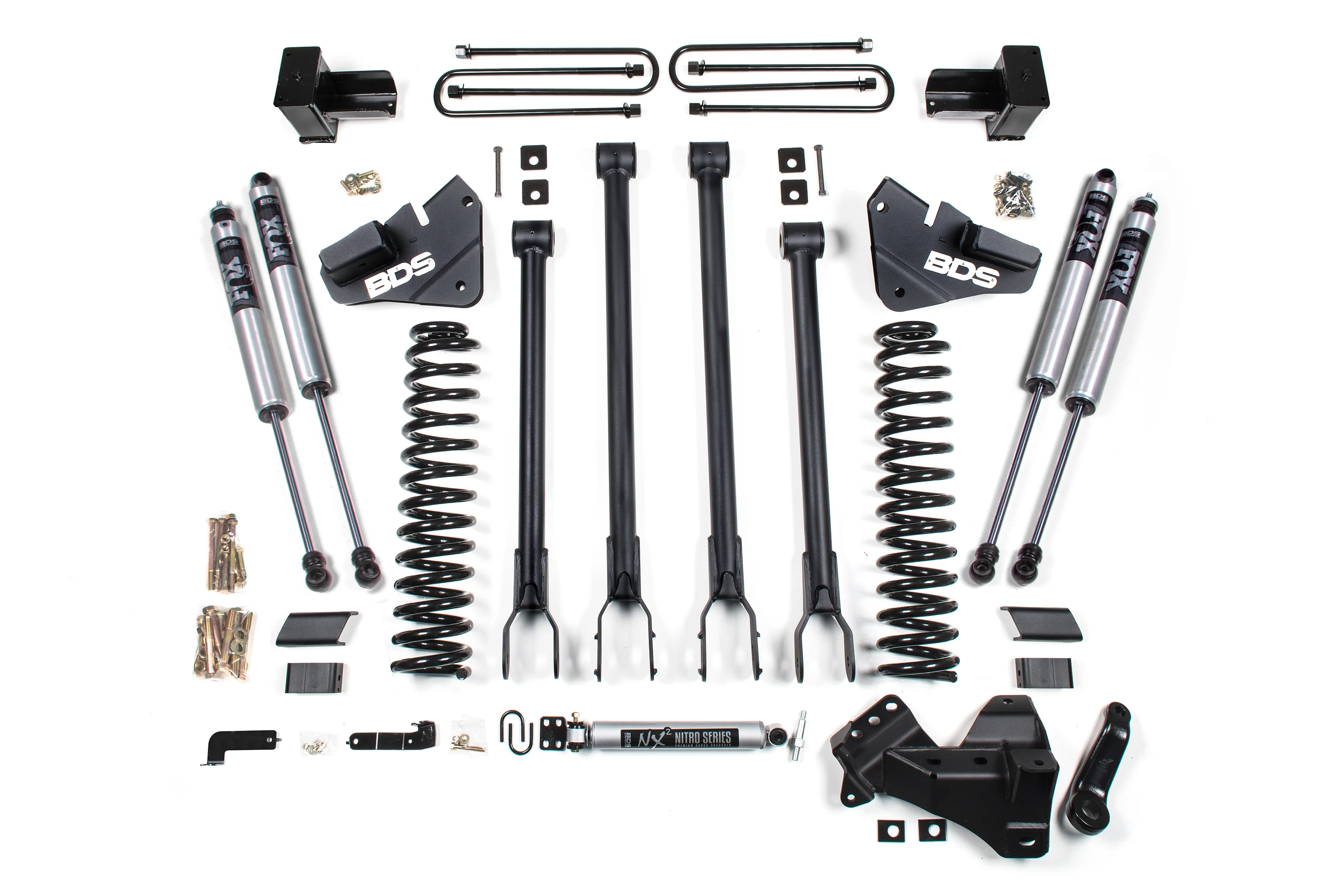 4 Inch Lift Kit w/ 4-Link | Ford F350 Super Duty DRW (17-19) 4WD | Gas - Image 2