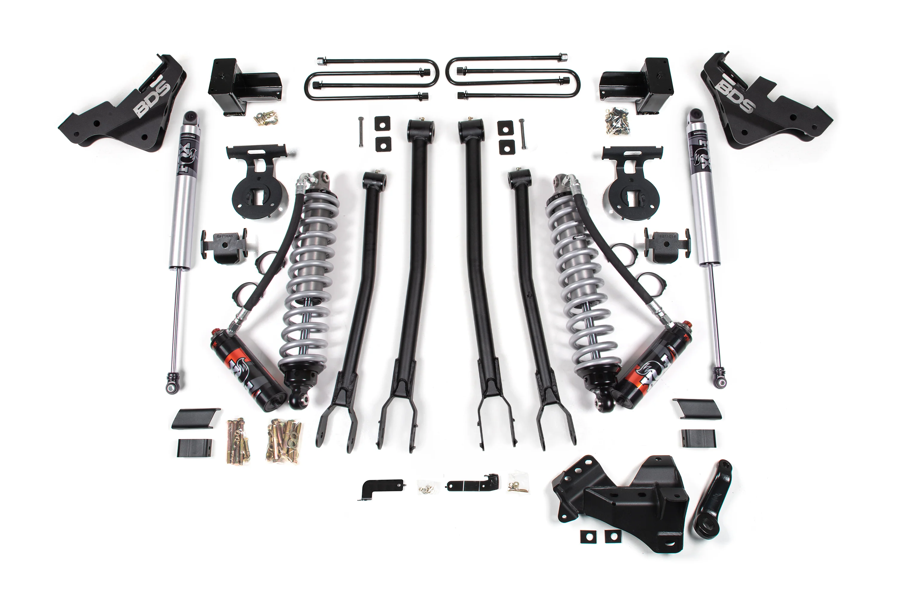 4 Inch Lift Kit w/ 4-Link | FOX 2.5 Coilover Conversion - Performance Elite | Ford F450 Super Duty (20-22) 4WD - Image 2