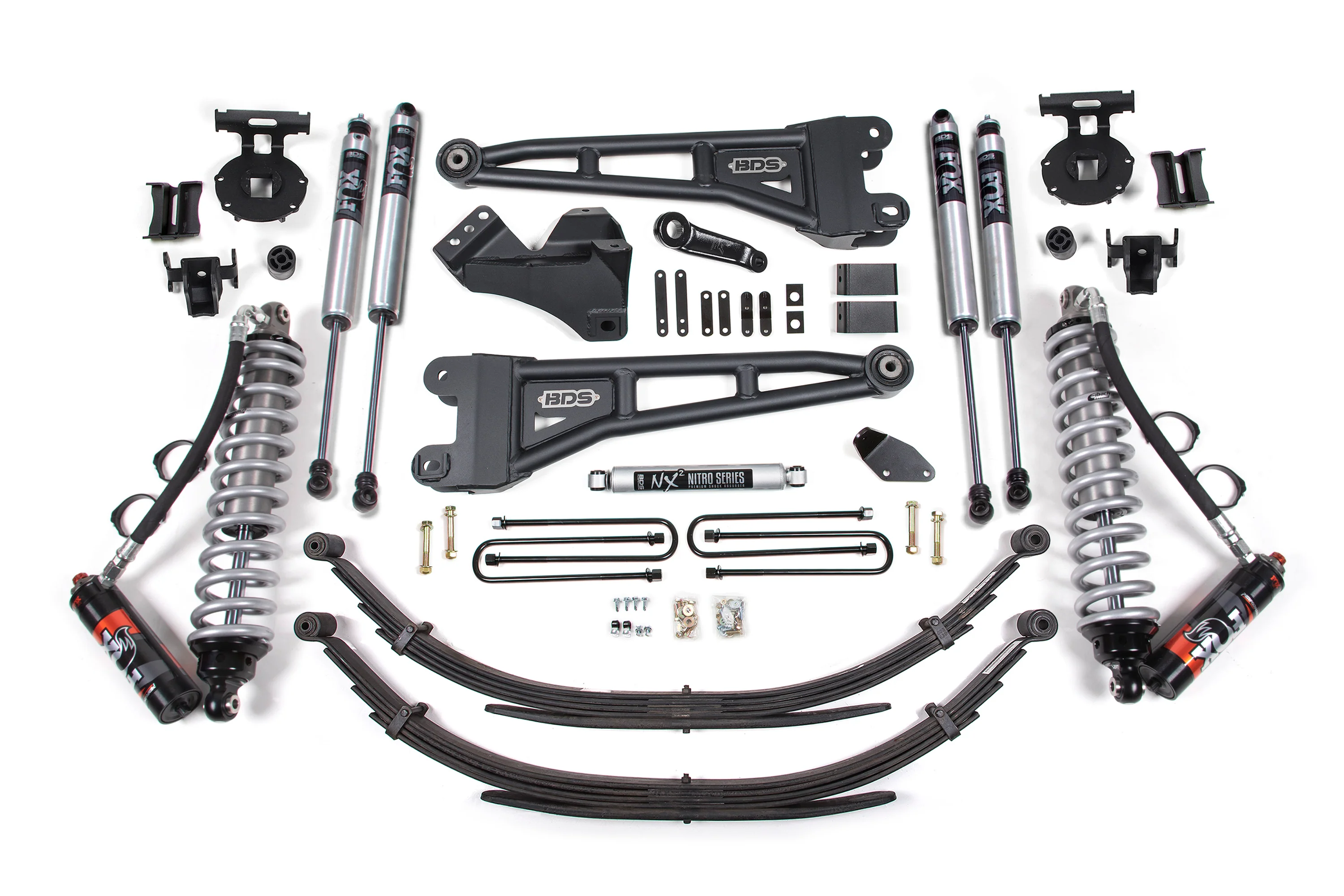 4 Inch Lift Kit w/ Radius Arm | FOX 2.5 Performance Elite Coil-Over Conversion | Ford F250/F350 Super Duty (05-07) 4WD | Diesel - Image 2