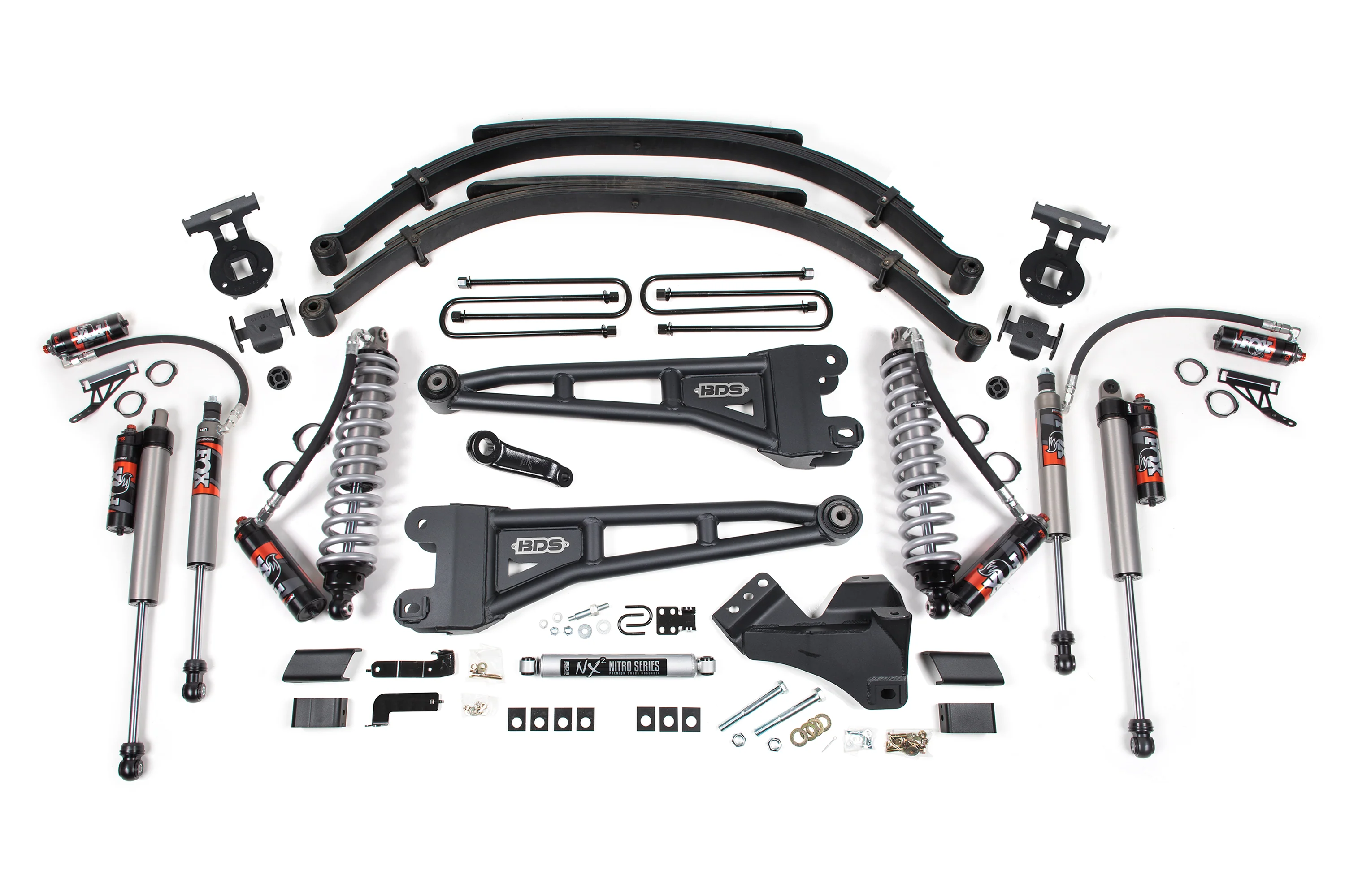 4 Inch Lift Kit w/ Radius Arm | FOX 2.5 Performance Elite Coil-Over Conversion | Ford F250/F350 Super Duty (17-19) 4WD | Diesel - Image 4