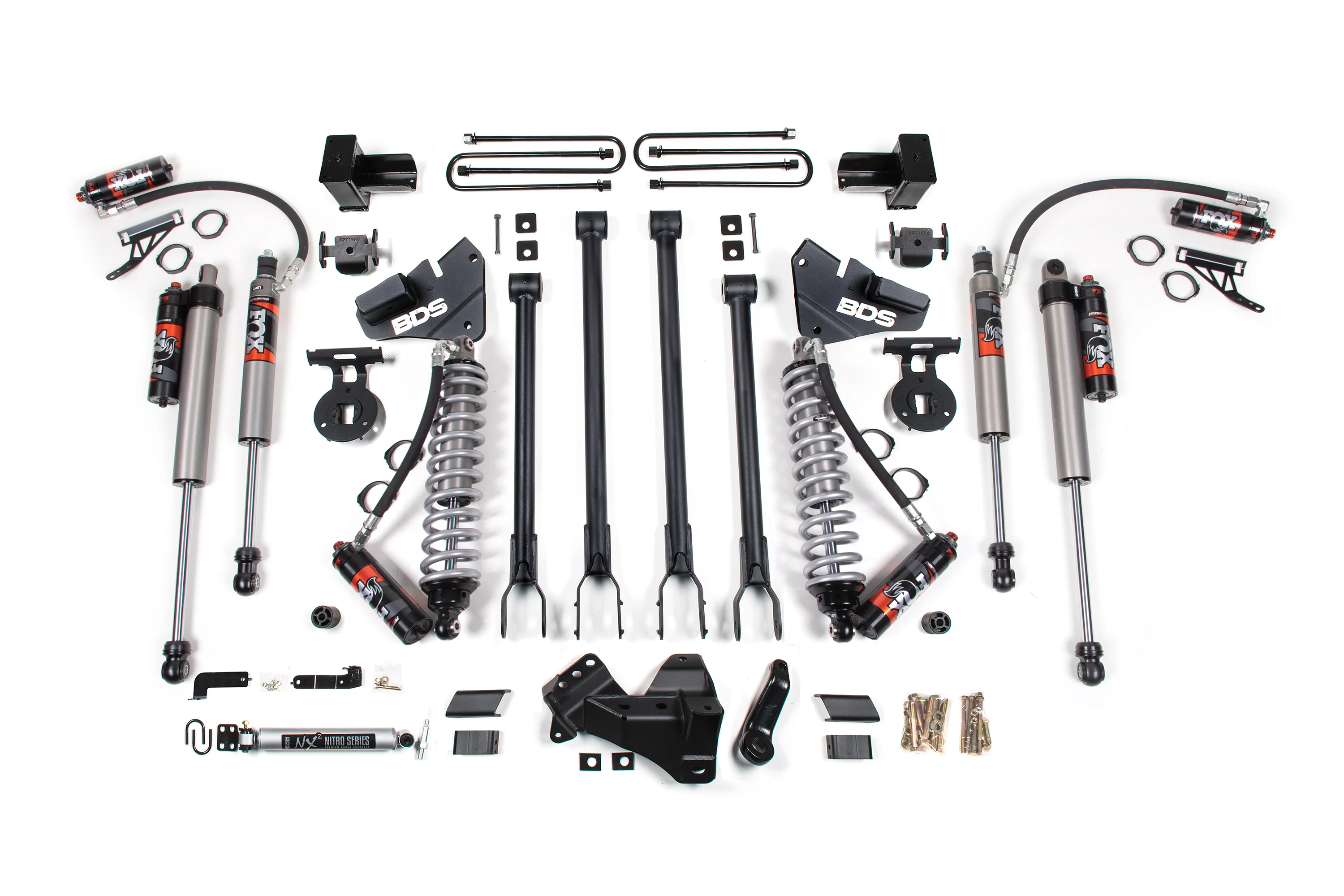 5 Inch Lift Kit w/ 4-Link | FOX 2.5 Performance Elite Coil-Over Conversion | Ford F250/F350 Super Duty (20-22) 4WD | Diesel - Image 6