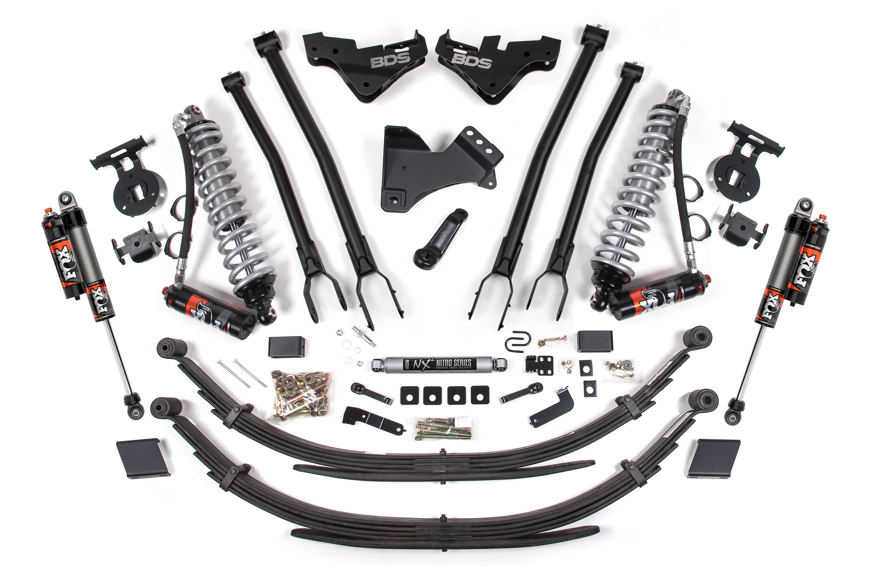 5 Inch Lift Kit w/ 4-Link | FOX 2.5 Performance Elite Coil-Over Conversion | Ford F250/F350 Super Duty (23-26) 4WD | Diesel - Image 6