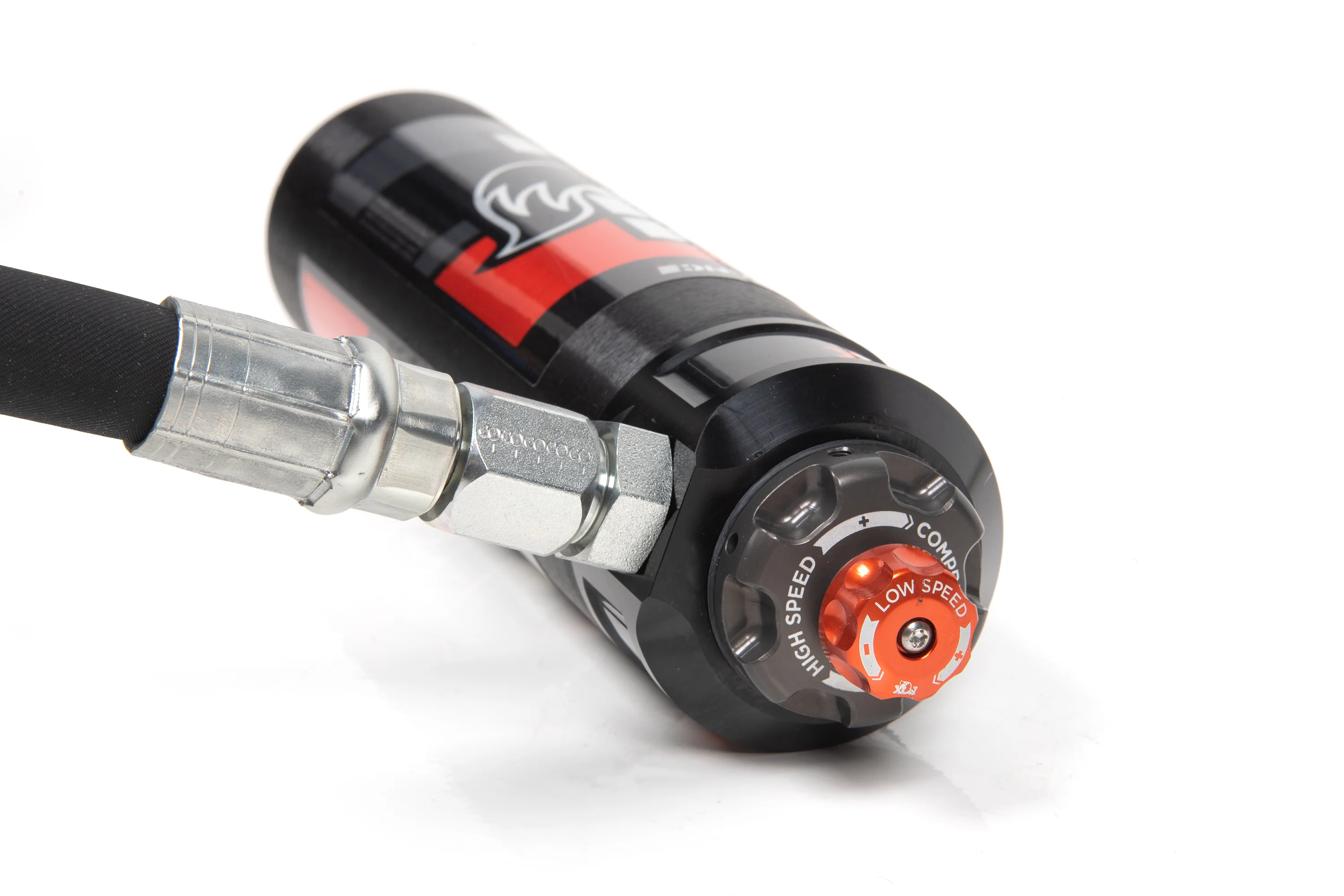 FOX 2.5 Coil-Over Shocks W/ DSC Reservoir Adjuster | 4 Inch Lift | Performance Elite Series | Ram 2500 (14-25) Ram 3500 (13-24) 4WD | Diesel - Image 3
